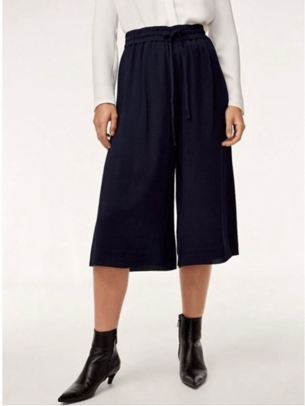 Babaton luiz Culotte Pants Black Size XS Aritzia